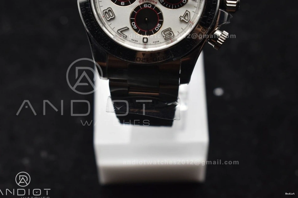 White 1:1 Dial V2 116509 Best on Bracelet SA4130 Daytona Edition SS Markers Arabic Clean 0502
